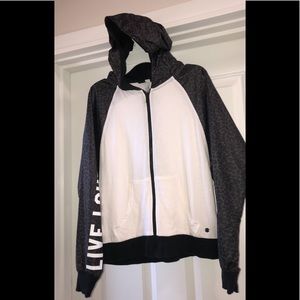 Adidas women’s NEO Jacket Hoodie leopard zip up S